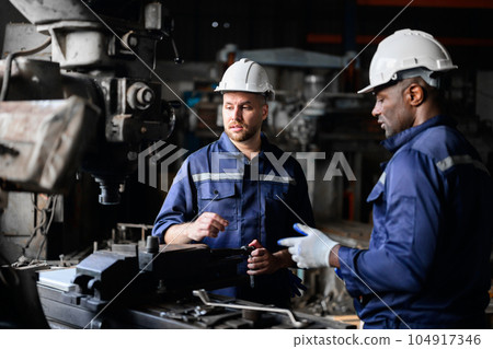 Professional technician worker of manufacturing plant factory 104917346