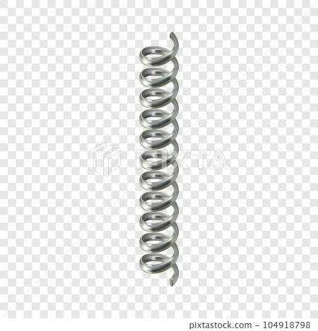 Spiral cable mockup. Realistic illustration of spiral cable vector mockup for on transparent background Spiral cable mockup. Realistic illustration of spiral cable vector mockup for on transparent background 104918798