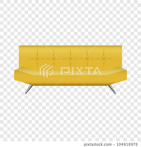 Bar leather sofa mockup. Realistic illustration of bar leather sofa vector mockup for on transparent background Bar leather sofa mockup. Realistic illustration of bar leather sofa vector mockup for on transparent background 104918978