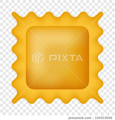 Quadretti pasta icon. Realistic illustration of quadretti pasta vector icon for on transparent background 104919086