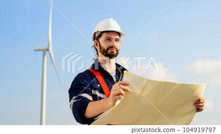 Engineer working with confident. Worker outdoor working. Mega project construction. Engineer working with confident. Worker outdoor working. Mega project construction. 104919797