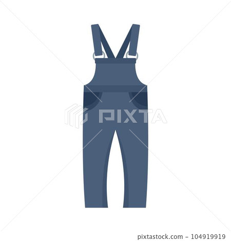 Work trousers icon. Flat illustration of work trousers vector icon for web isolated on white Work trousers icon. Flat illustration of work trousers vector icon for web isolated on white 104919919