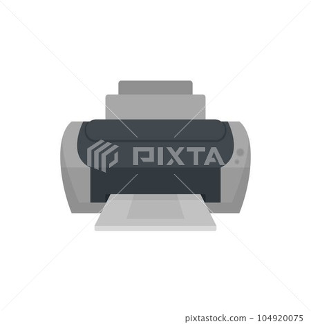 Photo printer icon. Flat illustration of photo printer vector icon for web isolated on white 104920075