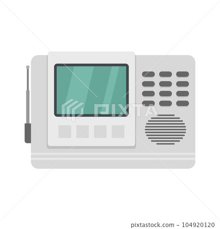 House intercom icon. Flat illustration of house intercom vector icon for web isolated on white 104920120