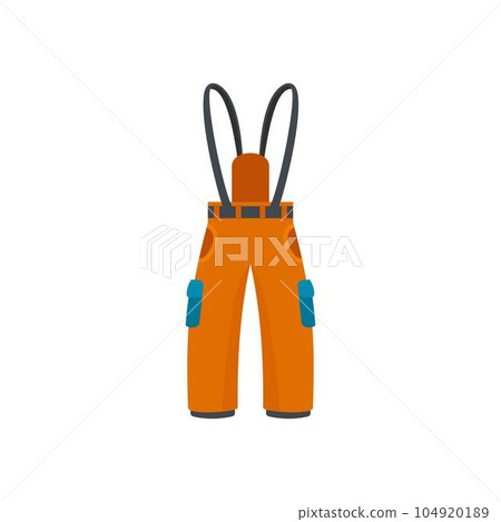 Hiking pants icon. Flat illustration of hiking pants vector icon for web isolated on white 104920189