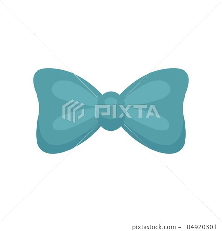 Aqua bow tie icon. Flat illustration of aqua bow tie vector icon for web isolated on white Aqua bow tie icon. Flat illustration of aqua bow tie vector icon for web isolated on white 104920301