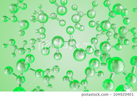 Bubbles molecules antioxidant of liquid bubble, 3D rendering Bubbles molecules antioxidant of liquid bubble, 3D rendering 104920401