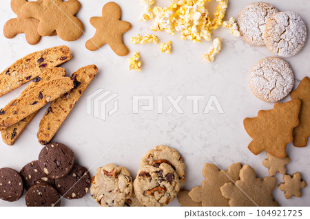 Variety of cookies for Christmas 104921725