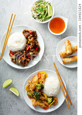 Chinese food on the table Chinese food on the table 104921824