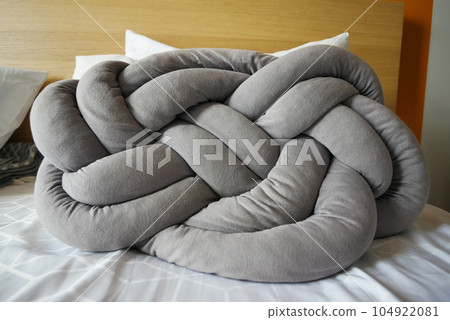 modern grey color pillows in living room at home modern grey color pillows in living room at home 104922081