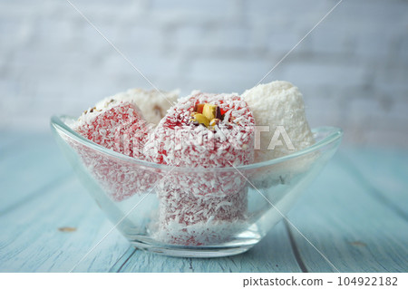 traditional Turkish delight With Nut  104922182