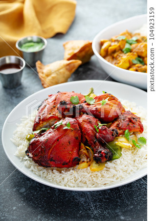 Whole tandoori chicken Whole tandoori chicken 104923159