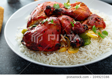 Whole tandoori chicken 104923166