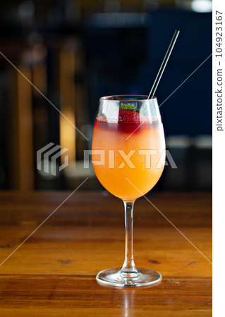 Frose cocktail on the bartop Frose cocktail on the bartop 104923167