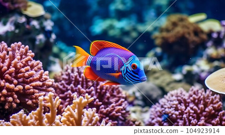 Crystal Colorful Tropical Fish