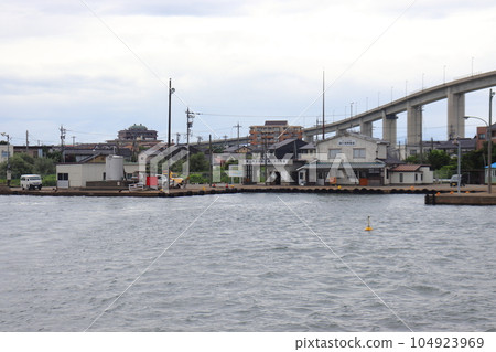 Toyama Prefectural Ferry Koshinogata Pier and Shinminato Bridge 104923969