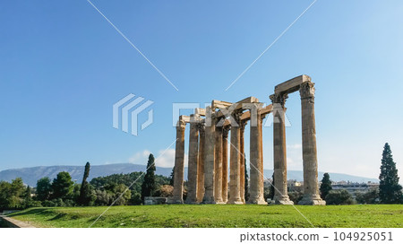 Temple of Olympian Zeus or Olympieion in Athens, Greece 104925051