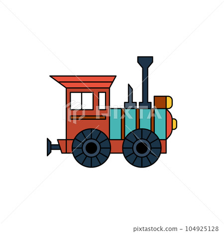 Fast Train Vector icon design illustration Template 104925128