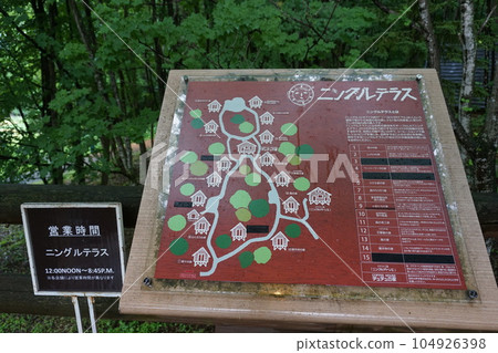 Ningle Terrace information board Ningle Terrace information board 104926398