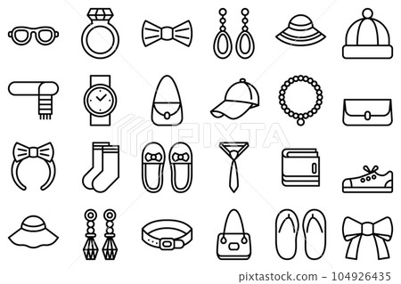 Accessories vector set 104926435