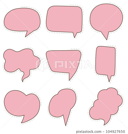 Speech bubble simple design. Speech bubble simple design. 104927650