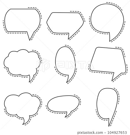 Speech bubble simple design. Speech bubble simple design. 104927653