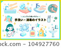 洗手消毒免費插畫/套圖 104927760