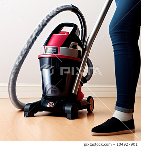 Illustration of a big vacuum cleaner 104927901