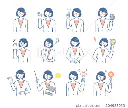 Female operator's expression _h22 Variation set 104927933