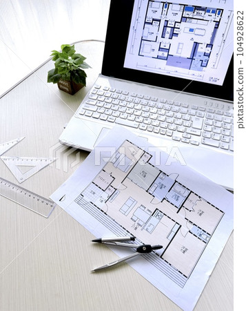 Floor plan housing design sweet home 104928622