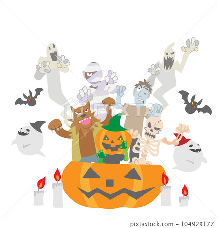 萬聖節鬼魂的插圖 104929177