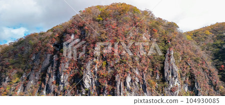 鳥瞰“栃木縣”日光山的紅葉景色 104930085
