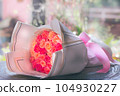 Bouquet of pink rose outdorr 104930227