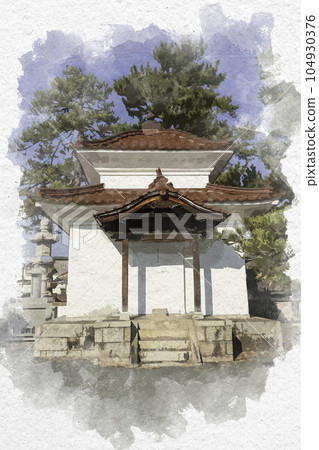 Watercolor-style Kyozenji warehouse, Higashi-Hiroshima City, Hiroshima Prefecture Watercolor-style Kyozenji warehouse, Higashi-Hiroshima City, Hiroshima Prefecture 104930376