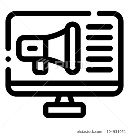 Digital Marketing Icon. Digital marketing concept. Outline icon 104931051