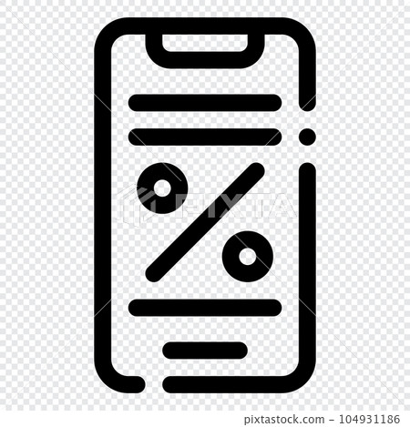 Discount Icon. Digital marketing concept. Outline icon 104931186