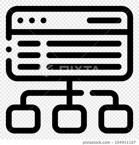 Sitemap Icon. Digital marketing concept. Outline icon 104931187