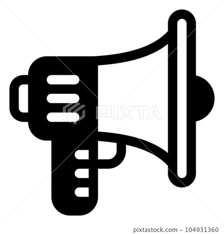 Megaphone Icon. Digital marketing concept. Outline icon Megaphone Icon. Digital marketing concept. Outline icon 104931360
