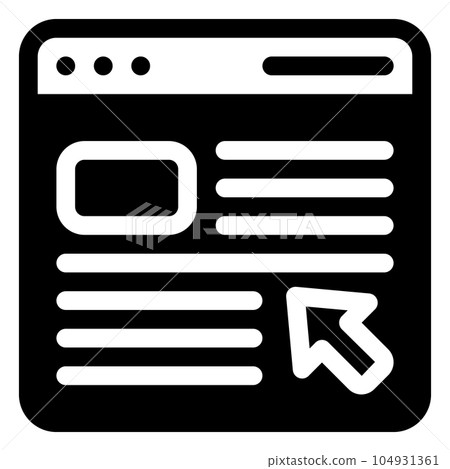Advertising Icon. Digital marketing concept. Outline icon 104931361