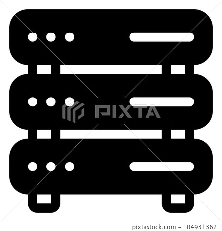 Server Icon. Digital marketing concept. Outline icon Server Icon. Digital marketing concept. Outline icon 104931362