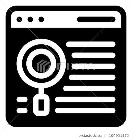 Search Icon. Digital marketing concept. Outline icon Search Icon. Digital marketing concept. Outline icon 104931373