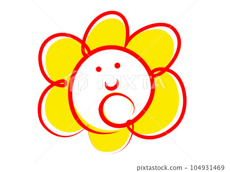 花丸印記 可愛微笑花丸印章圖示插畫 素材 花丸印記 可愛微笑花丸印章圖示插畫 素材 104931469