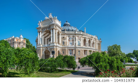 the Opera and Ballet Theater in Odessa, Ukraine the Opera and Ballet Theater in Odessa, Ukraine 104931979