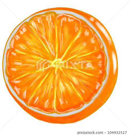 Orange isolated on a white background  104932527