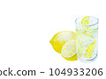 水彩畫的檸檬酸 104933206