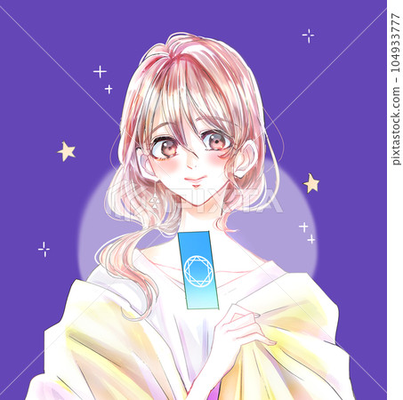 女算命師塔羅牌1張夜光 女算命師塔羅牌1張夜光 104933777