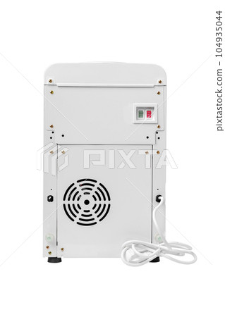 Back view of modern electric water cooler Back view of modern electric water cooler 104935044
