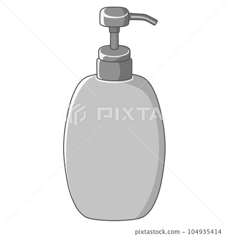 帶灰色泵的容器（洗髮水瓶） 104935414