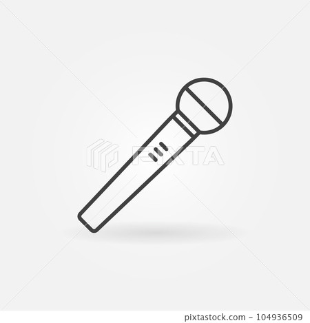 Microphone vector line icon or symbol Microphone vector line icon or symbol 104936509
