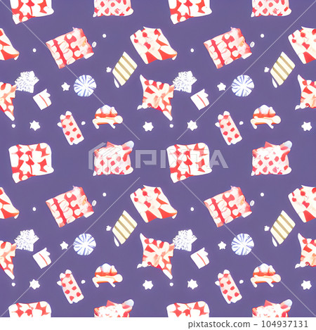 Christmas random pattern seamless, abstract element vintage design wallpaper  104937131